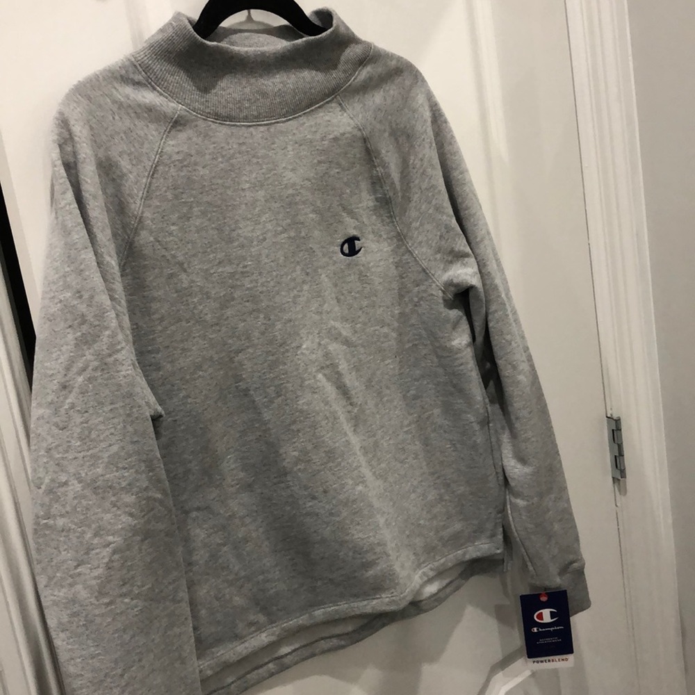 Champion mockneck fleece lined sweatshirt
